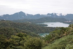 潭南部落 茶園眺日月潭